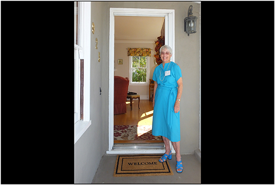 During the Historic Home Tour in Martinez, visitors are greeted at the door by helpful docents.